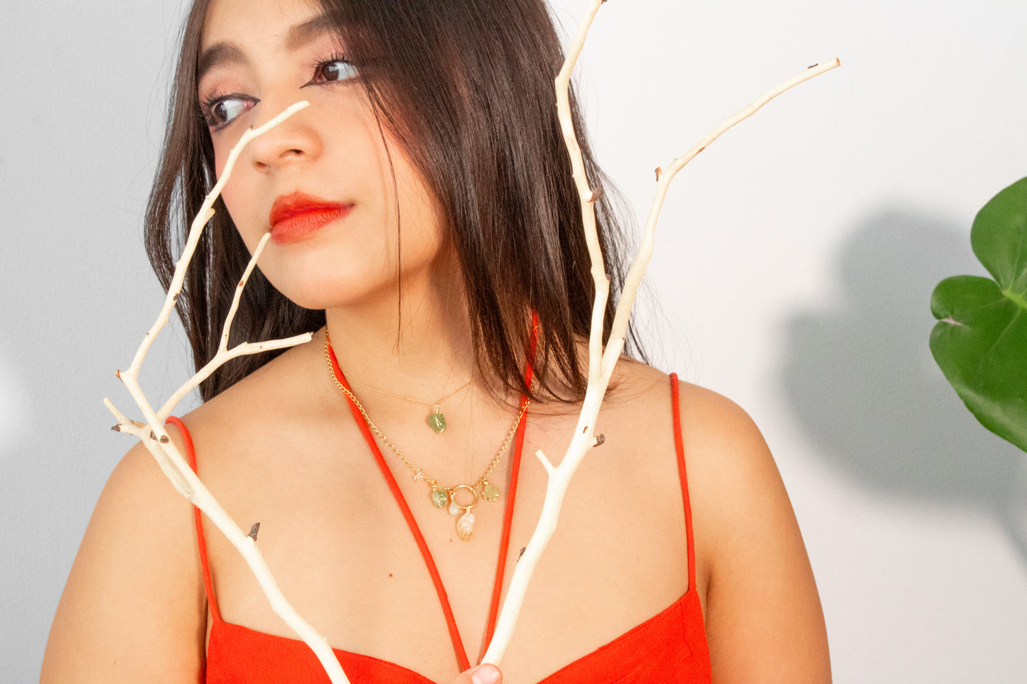 Joy. Collar con peridoto, ópalo y citrino