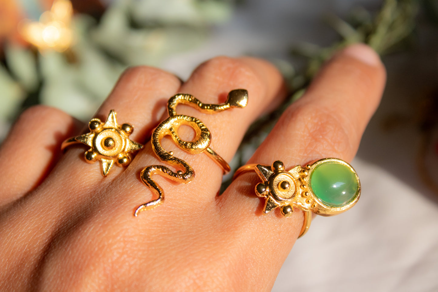 Serpiente alquímica. Anillo de serpiente