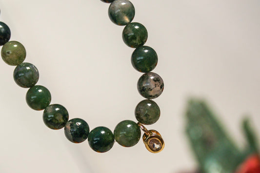 Chocker de ágata musgosa