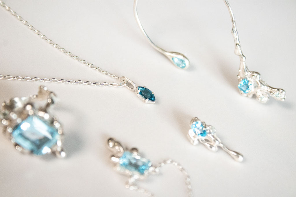 Arantza. Collar  de topacio marquis