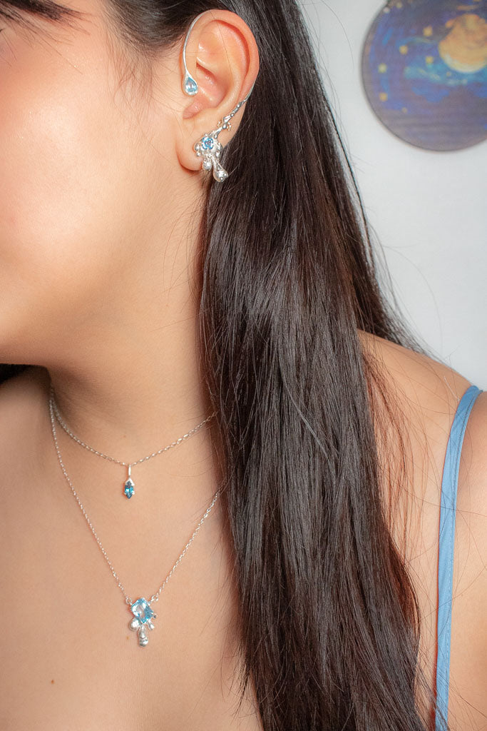 Arantza. Collar  de topacio marquis