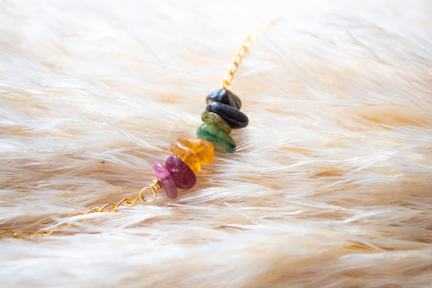 Kabil. Pulsera con turmalinas sandía
