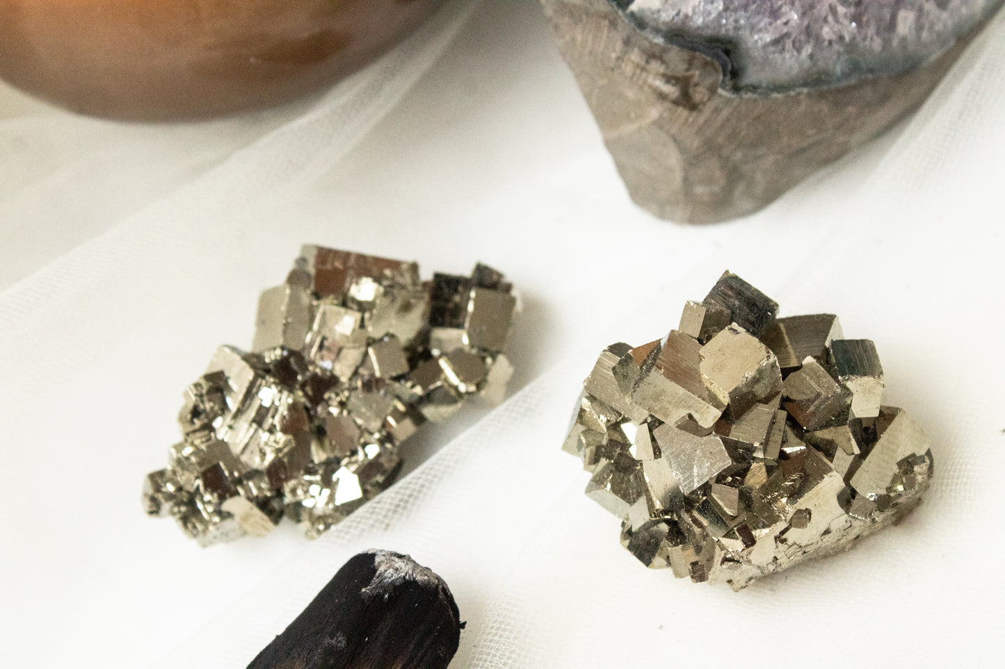 Piezas de Pirita decorativa grande