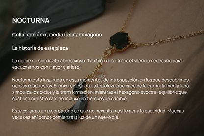 Nocturna. Collar con ónix