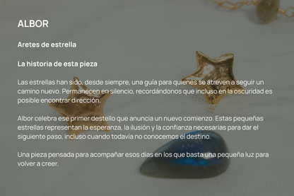 Albor. Aretes de estrella