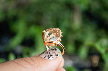 Énergie. Anillo de cuarzo herkimer