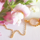 Balance. Collar con cuarzo rosa y rubí