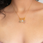 Ser. Collar con amatista, turmalina, fluorita, herkimer y pirita