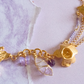 Jacaranda. Collar con amatista y circonias