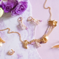 Jacaranda. Collar con amatista y circonias