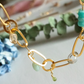 Marea. Choker con apatito, amazonita, piedra luna, peridoto