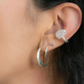 Balance. Ear Cuff con cuarzo rosa