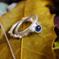 Pureza. Anillo con zafiro