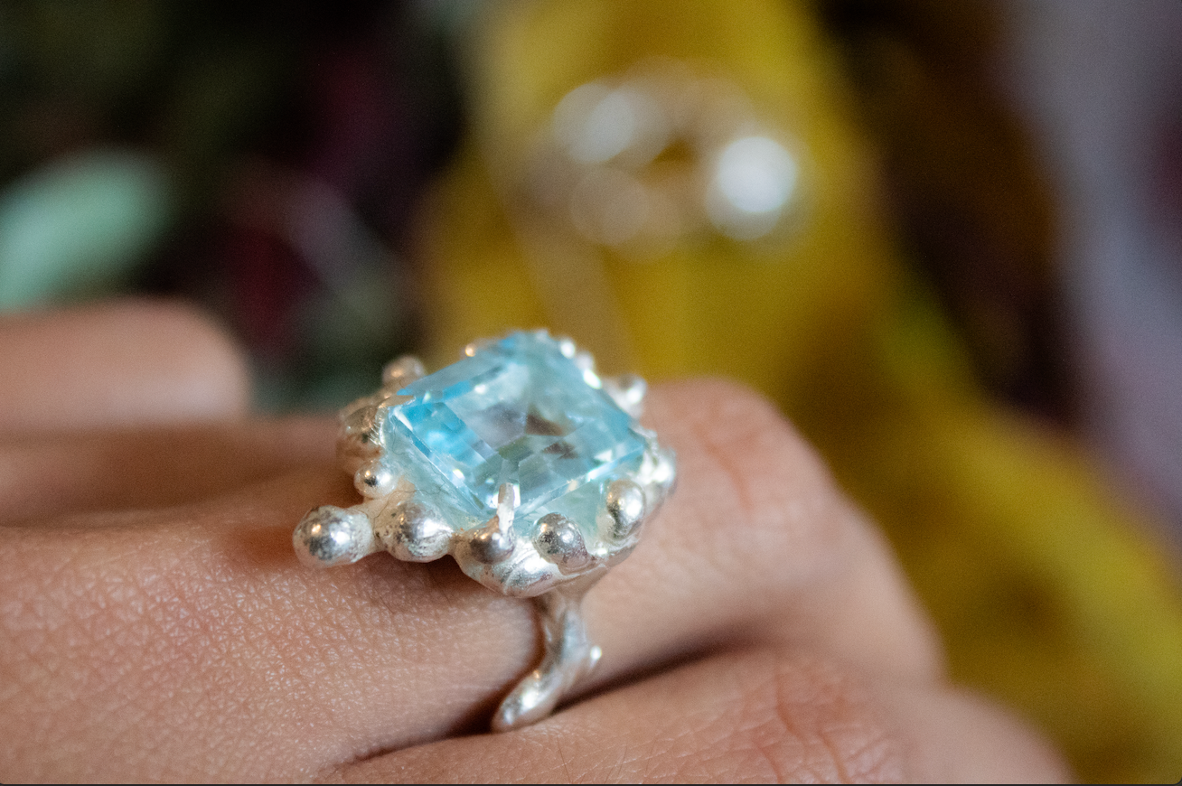 Cheer up. Topaz ring