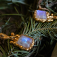 Melted. Aretes con piedra luna
