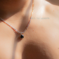 Voluntad. Collar de calcedonia negra