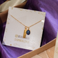 Collar "Esto también pasará". Chapa de oro de 22k