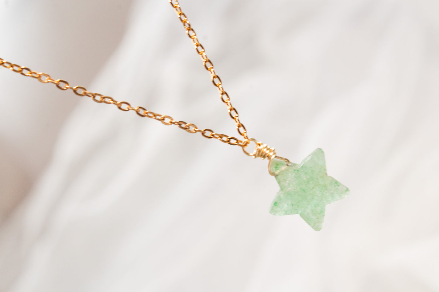 Aster. Collar con estrella de aventurina.
