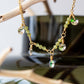 Resplandor. Collar con peridoto y swarovskis