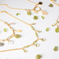Resplandor. Collar con peridoto y swarovskis