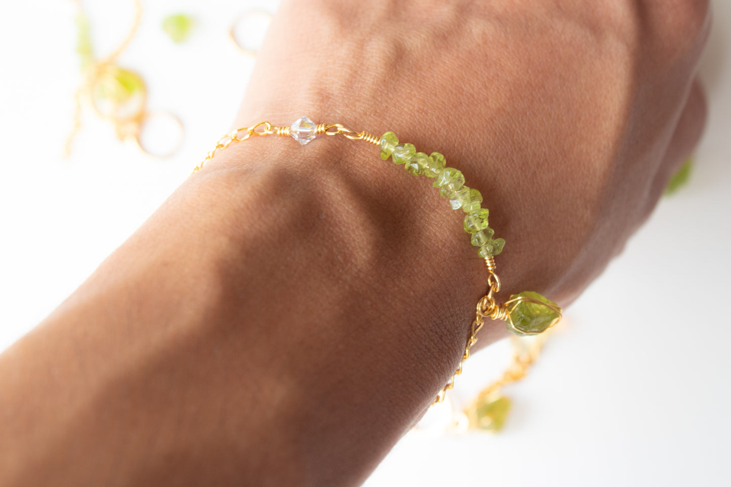 Euphrosyne. Peridot bracelet 