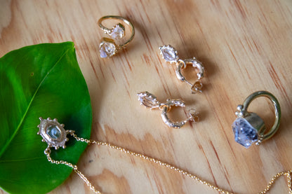Claridad. Collar con herkimer