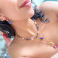 Meditación. Collar con luna de sodalita