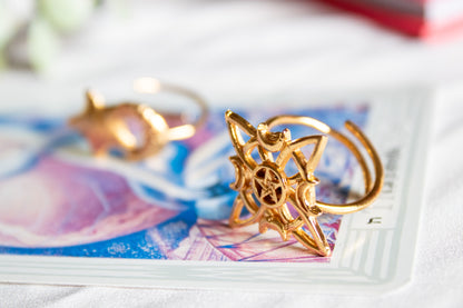 Nudo protector. Anillo con nudo de bruja