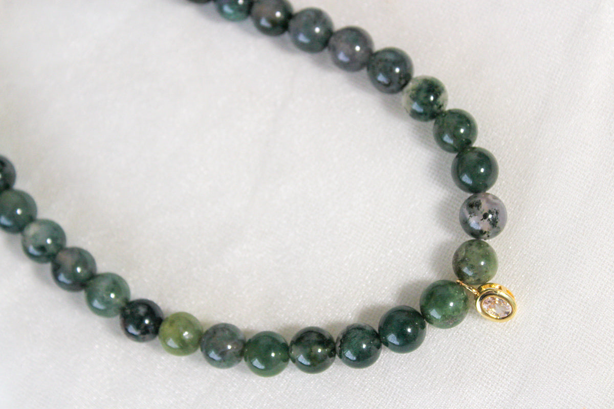 Chocker de ágata musgosa