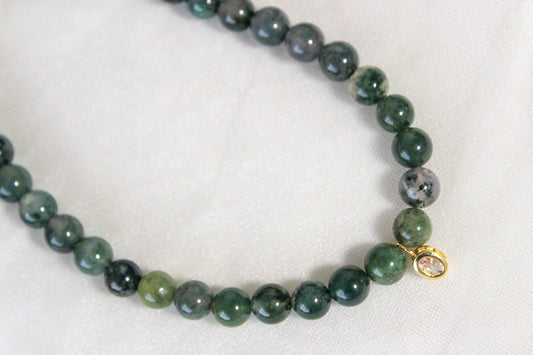 Chocker de ágata musgosa