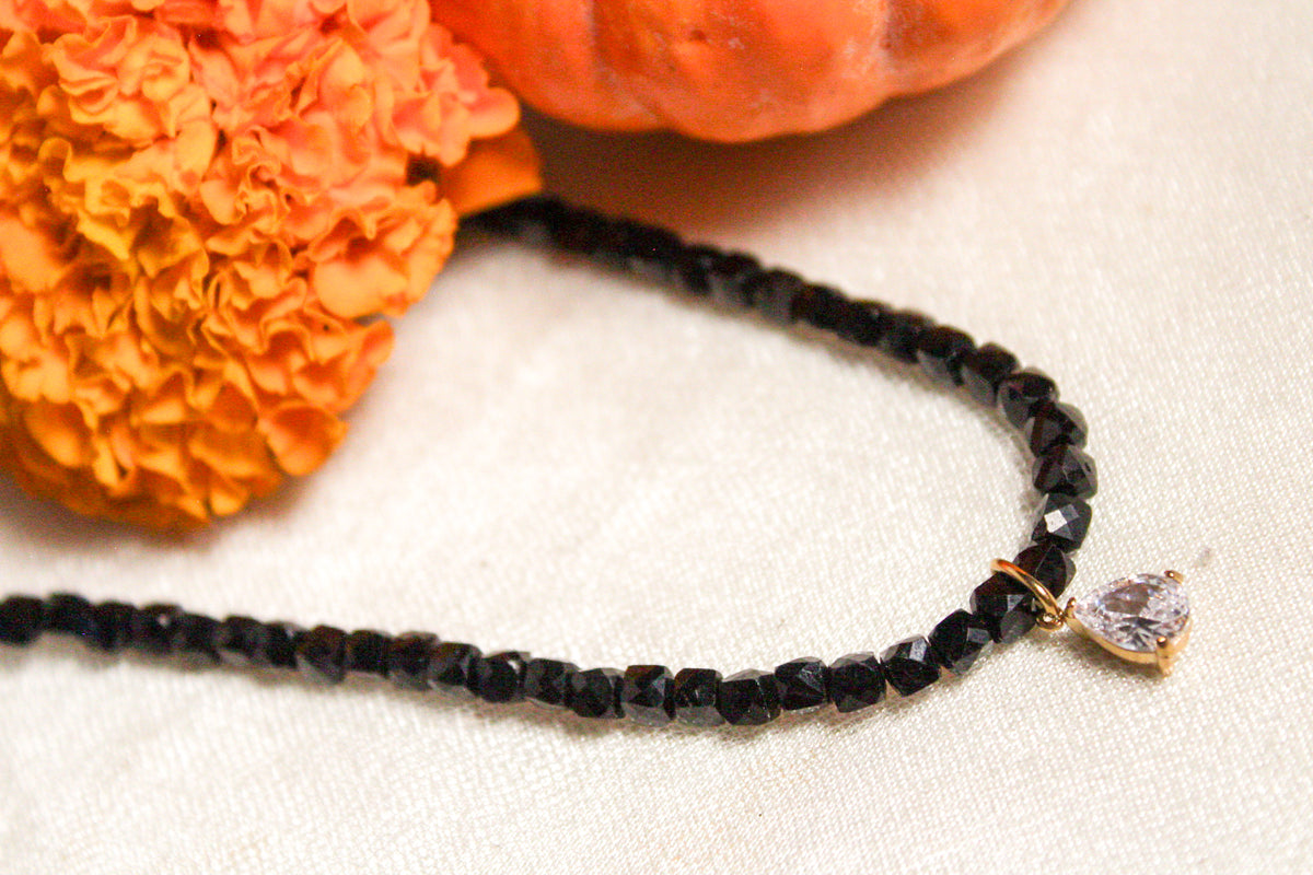 Collar turmalina negra
