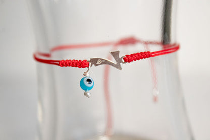 Talismán. Pulsera con dije de plata .925