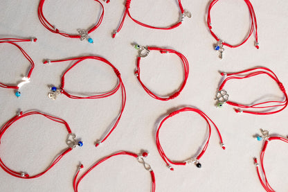 Talismán. Pulsera con dije de plata .925