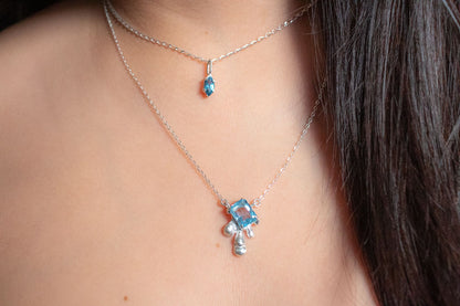 Arantza. Collar  de topacio marquis