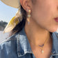 Coventina. Aretes de aguamarina & Iolita