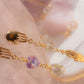 Amie. Aretes con herkimer y Swarovski