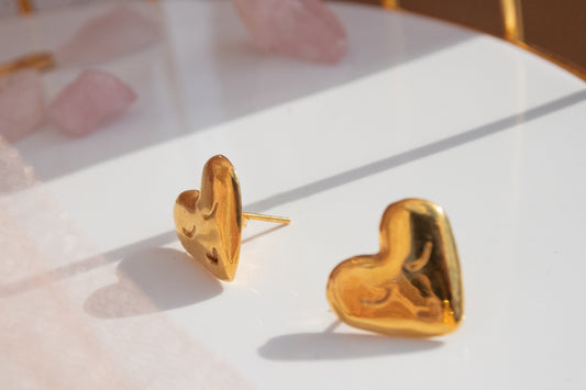 Xareni. Heart shaped earrings