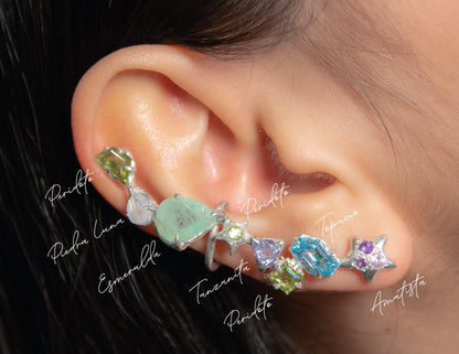 Celebración. Arete con gemas