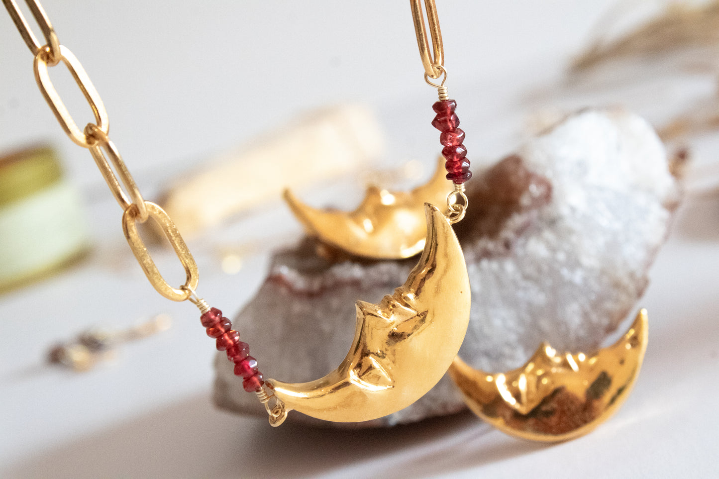 Feeling. Waning moon earrings