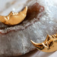 Sentimiento. Aretes de luna menguante