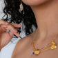 Jacaranda. Collar con amatista y circonias