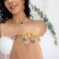 Esencia. Collar con kunzita, amatista, turmalina y fluorita
