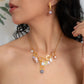 Venus. Collar con perlas y swarovski.