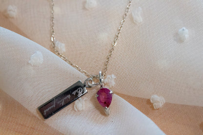 Collar "Esto también pasará". Plata .925