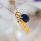 Collar "Esto también pasará". Chapa de oro de 22k
