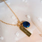 Collar "Esto también pasará". Chapa de oro de 22k