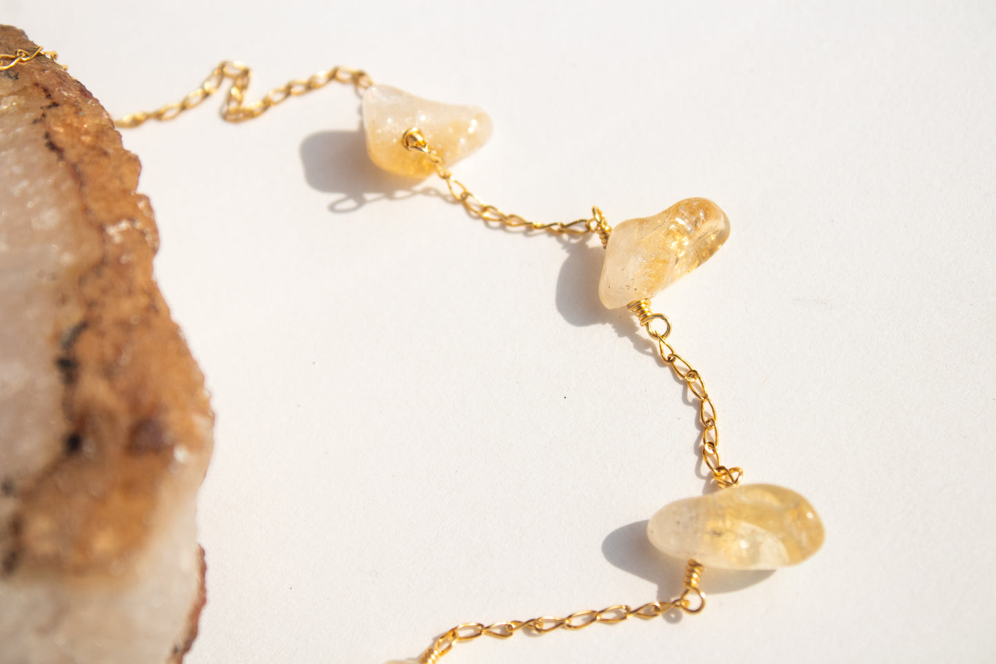 Life. Chocker with citrine