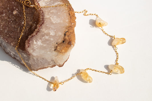 Life. Chocker with citrine