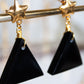 Murmullo. Aretes de estrella con obsidiana