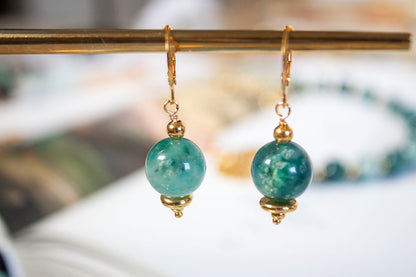 Silencio. Aretes con jade
